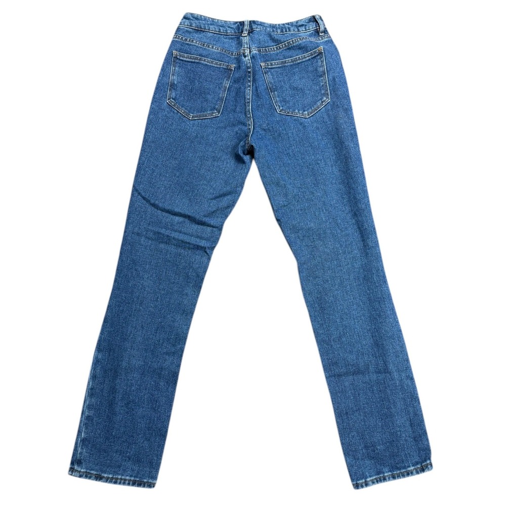 PacSun Mom Jeans Medium Wash Distressed High Rise Straight Leg Womens 25L - Picture 2 of 8